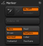 ZBrushܛ֮Marker(bio)ӛ{(dio)ذ